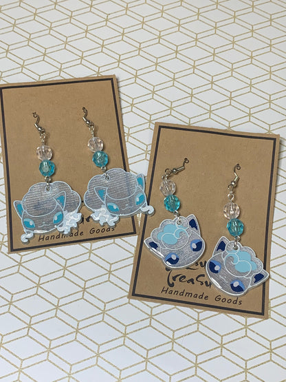 Made to Order - Poke Monster - Fish Hook Earrings - Set 05