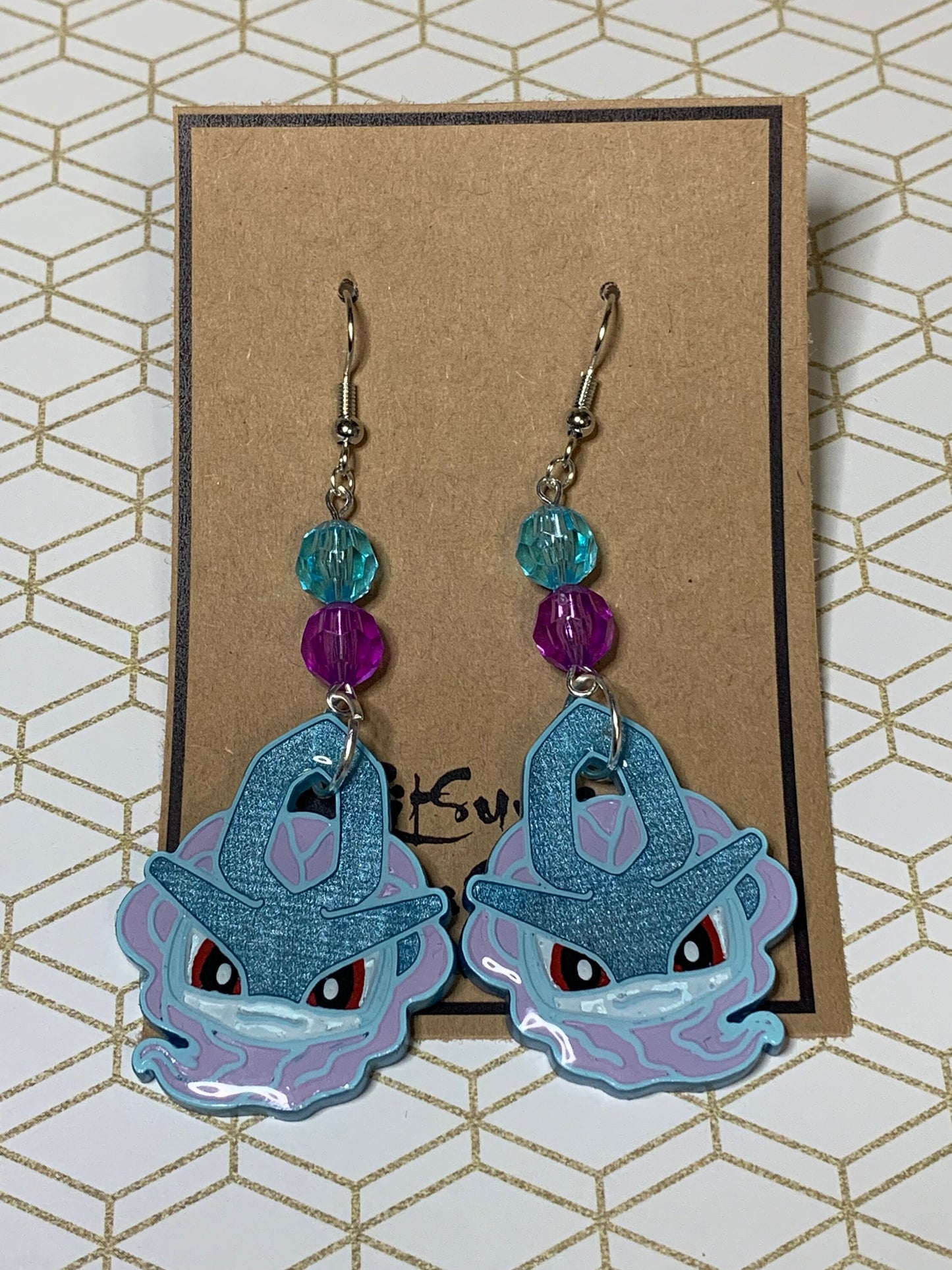 Made to Order - Poke Monster - Fish Hook Earrings - Set 07