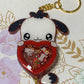 Made to Order Kawaii Kitty White Konnichiwa Hearts Set 2 Resin Anime Cosplay