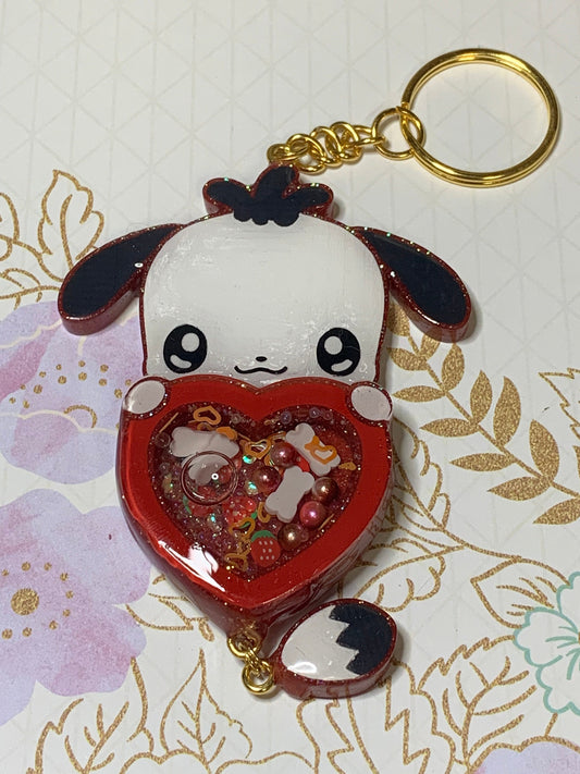 Made to Order Kawaii Kitty White Konnichiwa Hearts Set 2 Resin Anime Cosplay