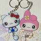 Made to Order Kawaii Kitty White Konnichiwa Flat Dangle Tail Resin Anime Cosplay