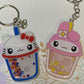 Made to Order Kawaii Kitty White Konnichiwa boba Teacups Resin Anime Cosplay