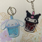 Made to Order Kawaii Kitty White Konnichiwa boba Teacups Resin Anime Cosplay