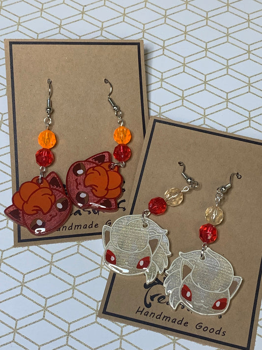 Made to Order Pocket Monster Fish Hook Earrings Set 6 Resin Cosplay Anime
