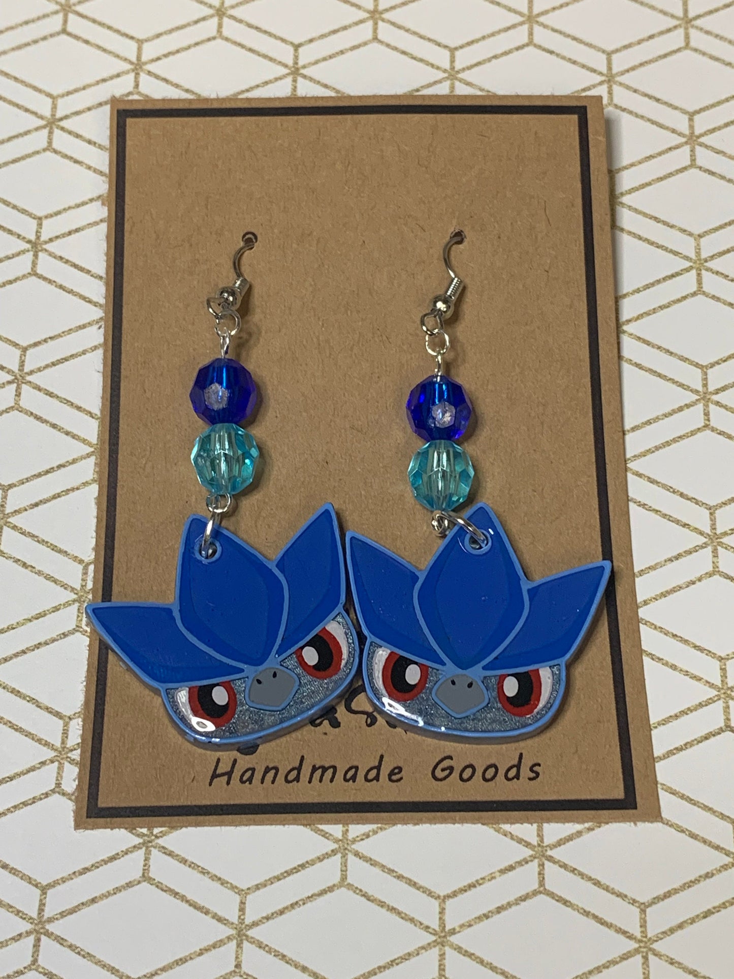 Made to Order Pocket Monster Fish Hook Earrings Set 7 Resin Cosplay Anime