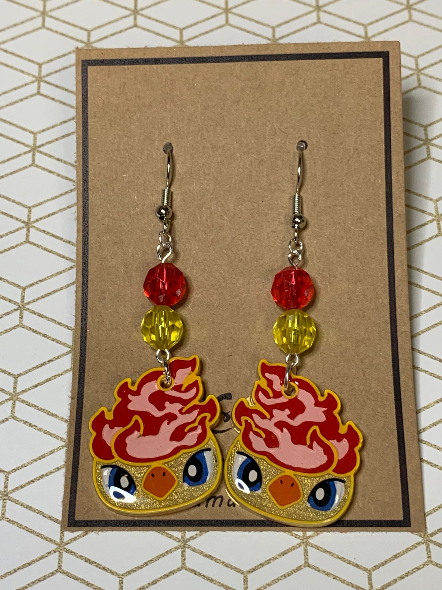 Made to Order Pocket Monster Fish Hook Earrings Set 7 Resin Cosplay Anime