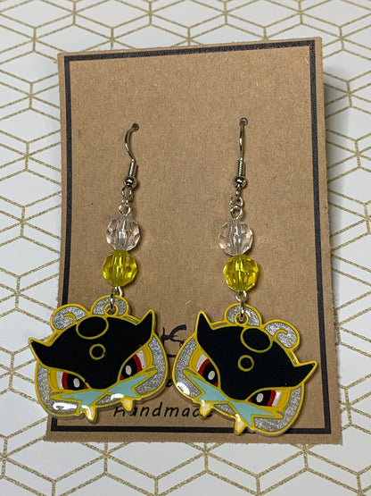 Made to Order - Poke Monster - Fish Hook Earrings - Set 07
