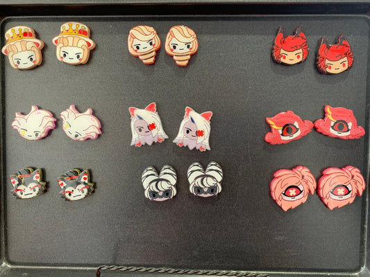 Made to Order Chibi Faces Hazbin Demon Hotel Set 1 Accessory Anime Cosplay