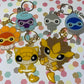 Made to Order Pocket Monster Dangle Tails Set 9 Resin Anime Cosplay Accessory