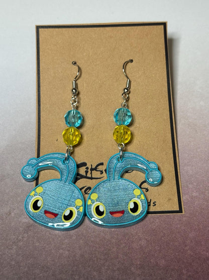 Made to Order - Poke Monster - Fish Hook Earrings - Set 11