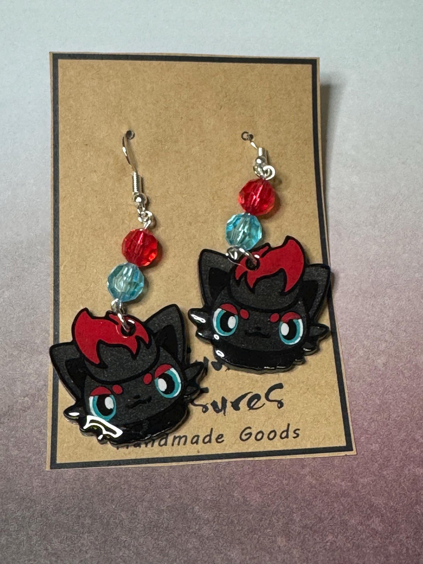 Made to Order - Poke Monster - Fish Hook Earrings - Set 11