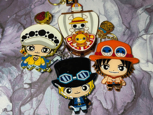 Made to Order Resin Anime Accessories: Pirate Crew Shaker Keychain