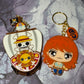 Handmade Resin Anime Accessories: Pirate Crew Phone Grip, Keychain, Magnet