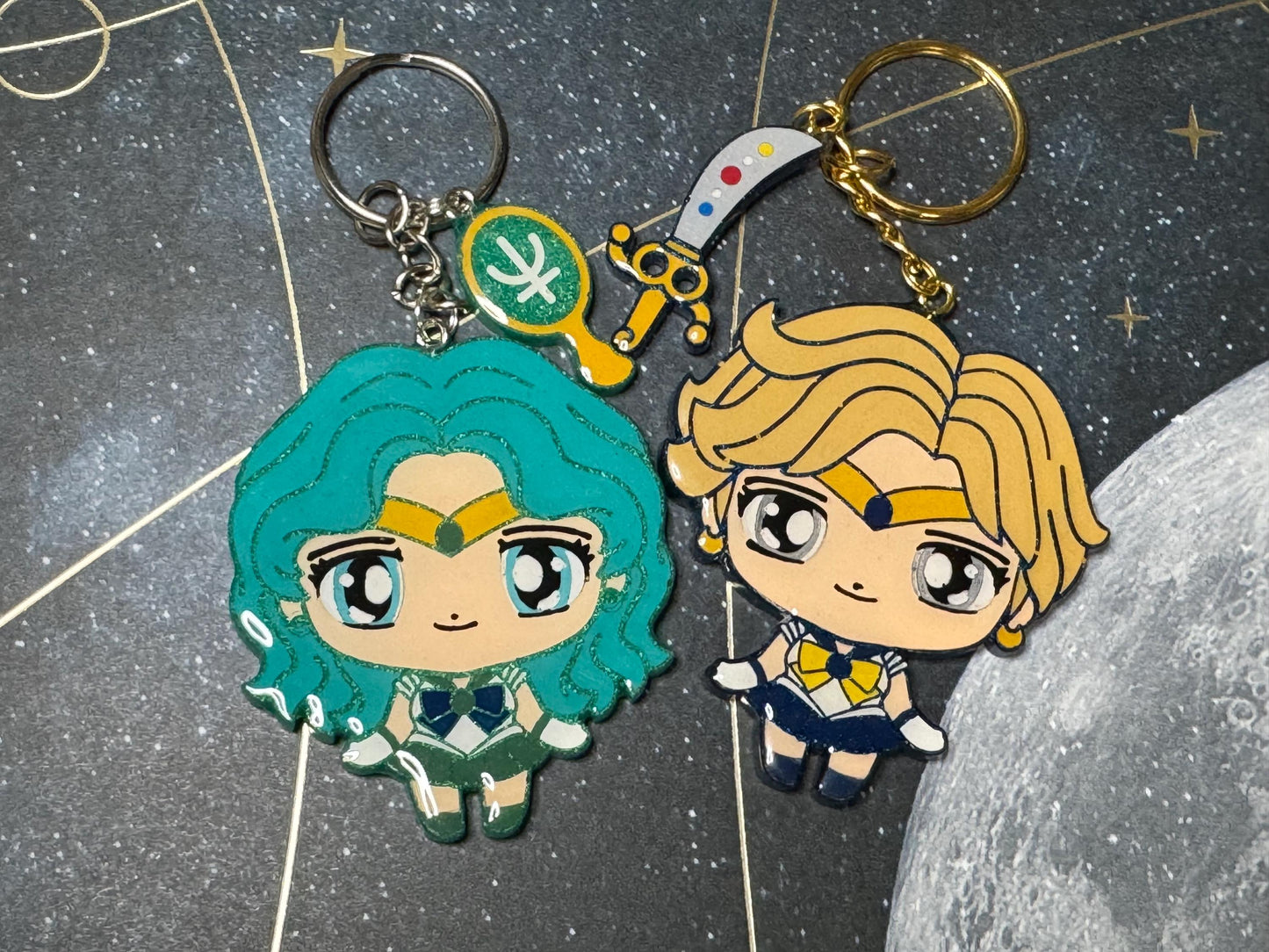 Made to Order Magical Sailor Girl Keychains Resin Anime Cosplay