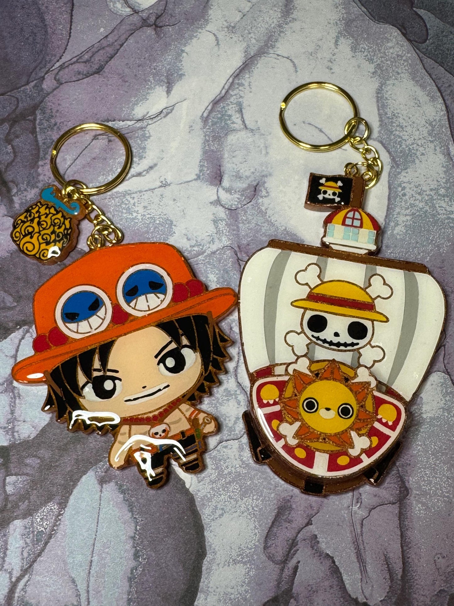 Made to Order Resin Anime Accessories: Pirate Crew Shaker Keychain