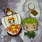 Handmade Resin Anime Accessories: Pirate Crew Phone Grip, Keychain, Magnet