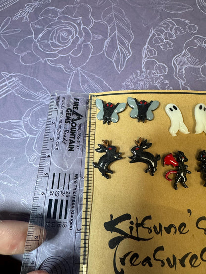 Made to Order - Cryptid Stud Earrings - Set of 4