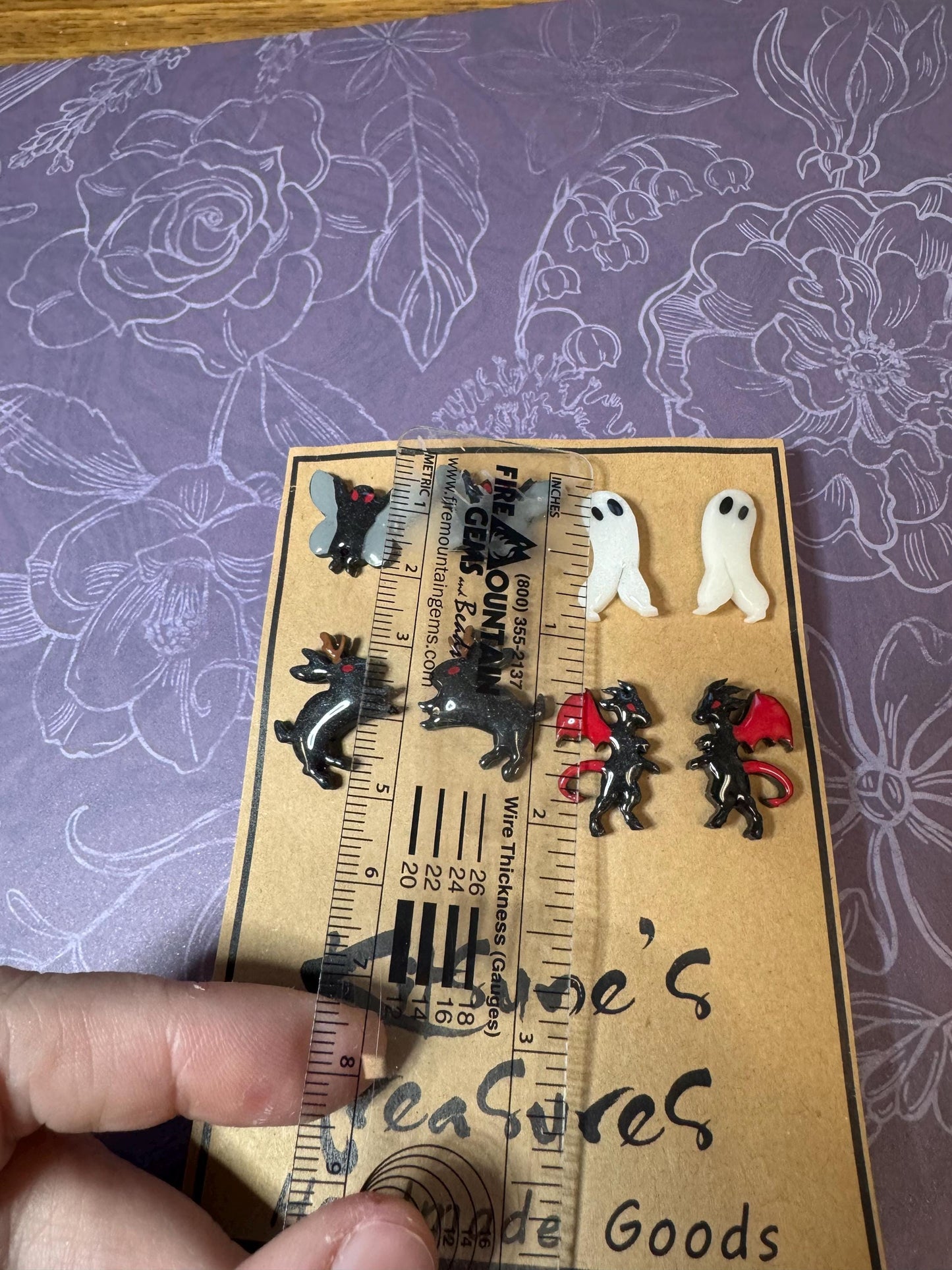 Made to Order - Cryptid Stud Earrings - Set of 4