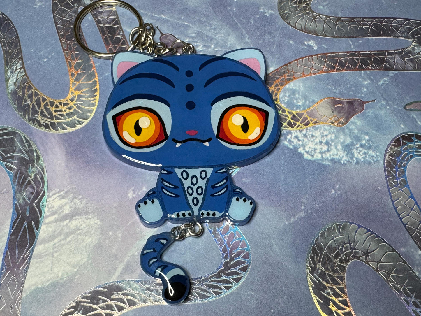Made to Order K-Pop Demon Critters Dangle Tail & Earring Accessory Anime Cosplay