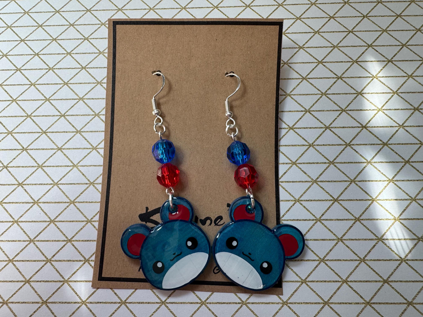 Made to Order - Poke Monster - Fish Hook Earrings - Set 05