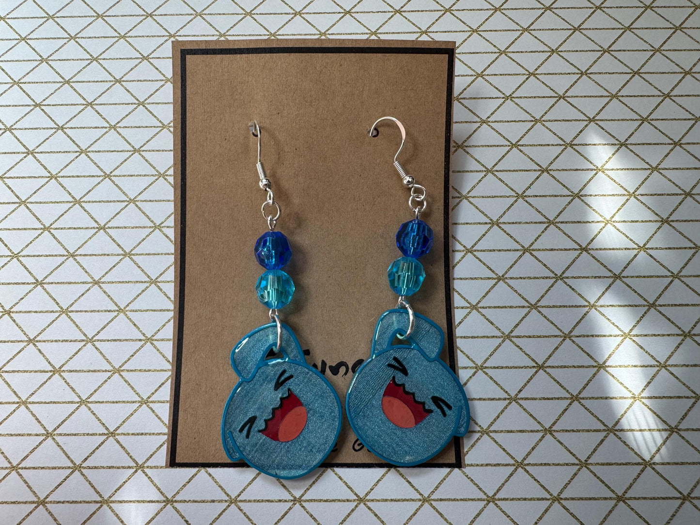 Made to Order - Poke Monster - Fish Hook Earrings - Set 05