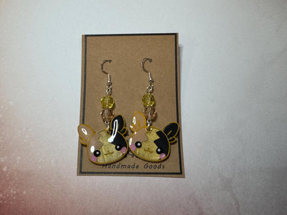 Made to Order - Poke Monster - Fish Hook Earrings - Set 08