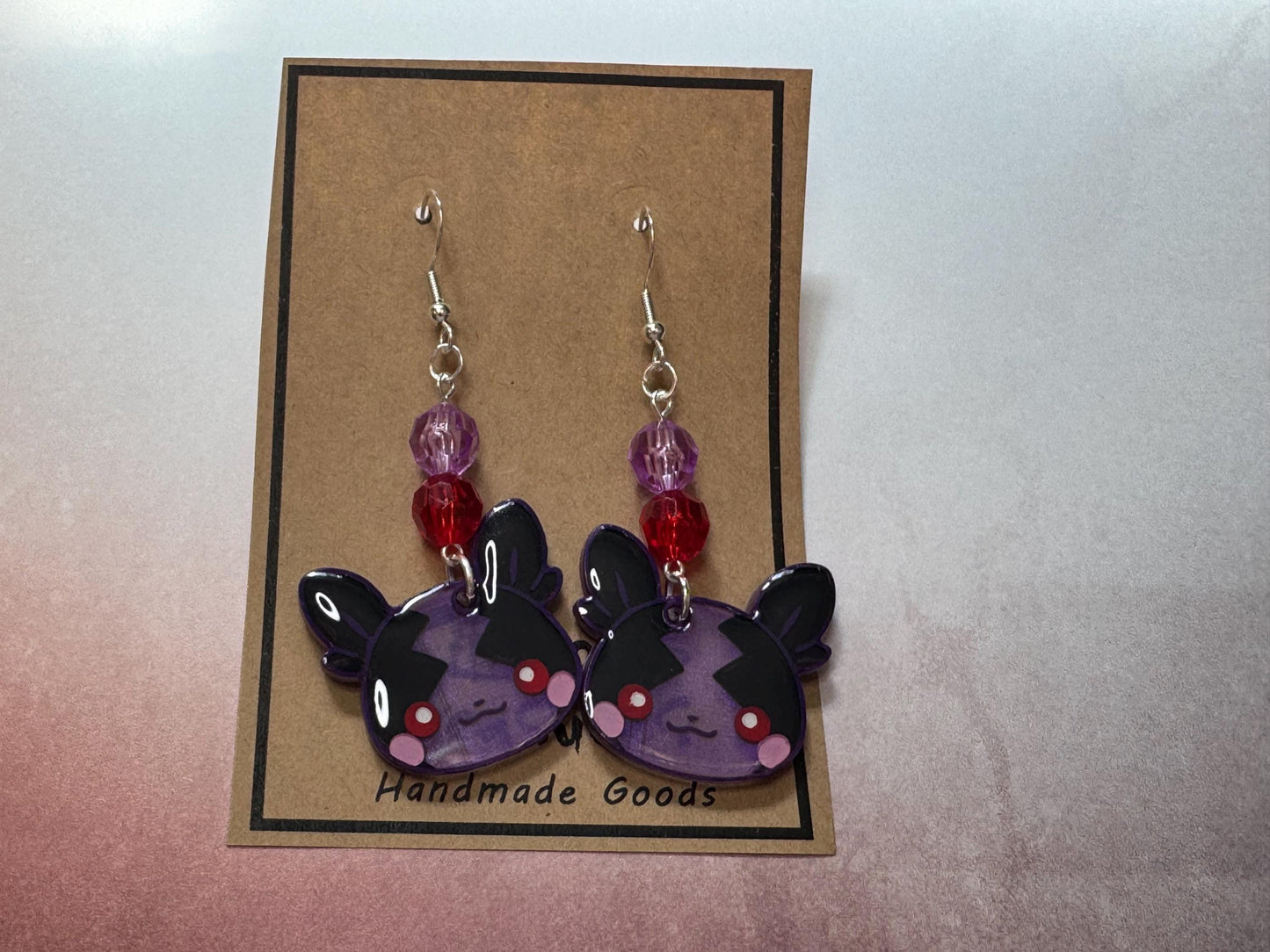 Made to Order Pocket Monster Fish Hook Earrings Resin Cosplay Anime