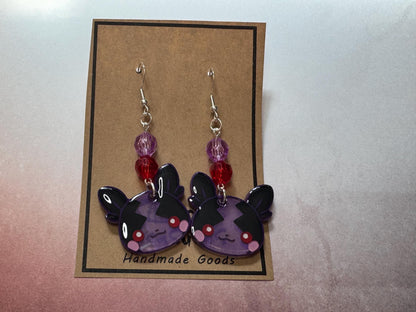 Made to Order - Poke Monster - Fish Hook Earrings - Set 08