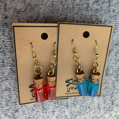 Made to Order - Potion Bottles - Fish Hook Earrings