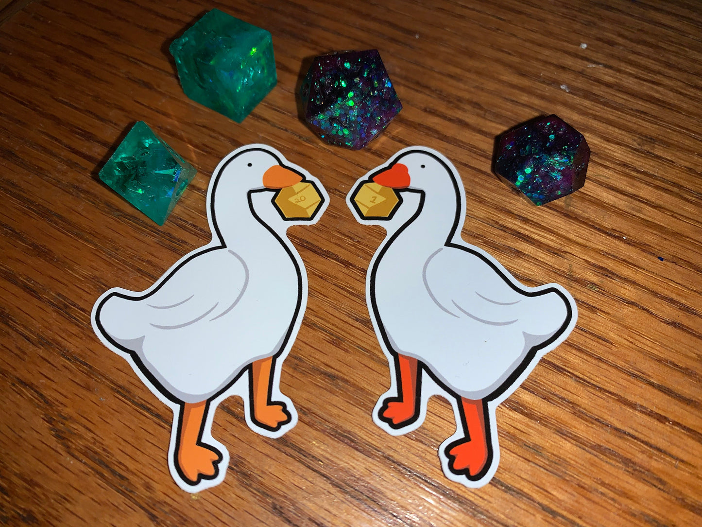 Untitled Dice Goose Sticker