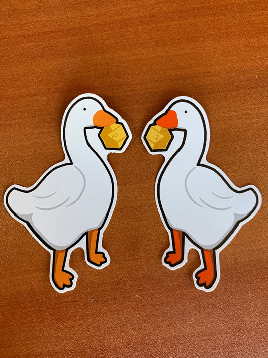 Untitled Dice Goose Sticker