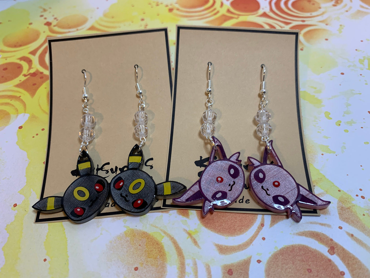 Made to Order - Eeveelution Fish Hook Earrings