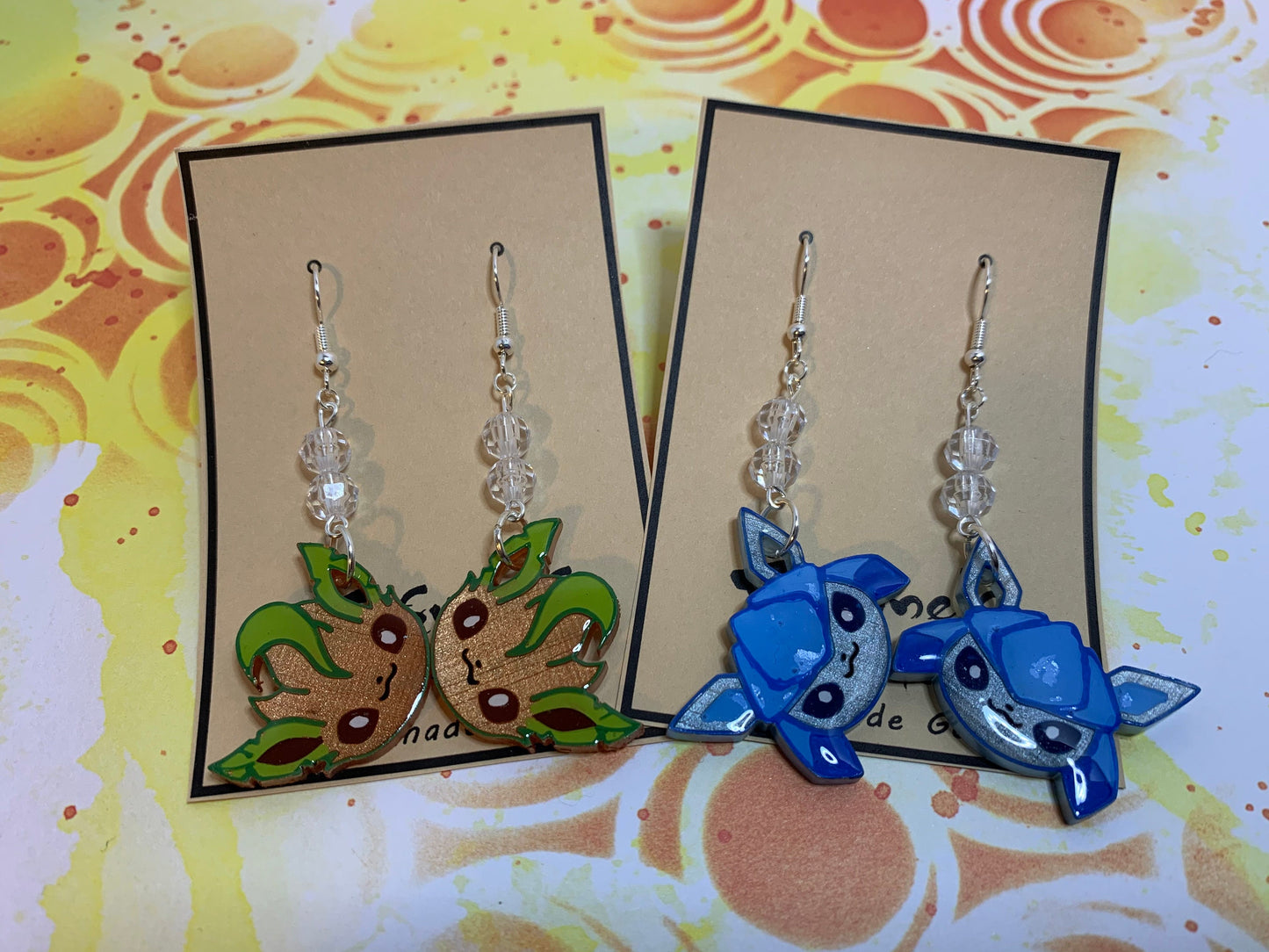 Made to Order - Eeveelution Fish Hook Earrings