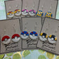 Made to Order - Pokeball Fish Hook Earrings