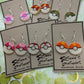 Made to Order - Pokeball Fish Hook Earrings