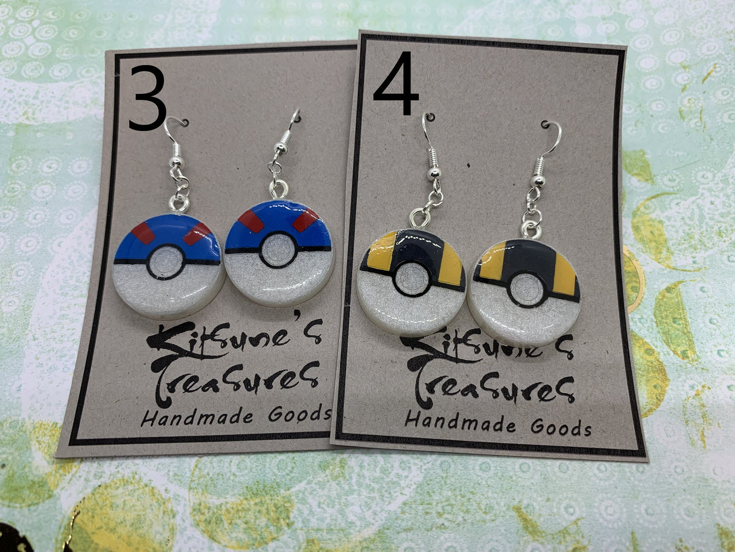 Made to Order - Pokeball Fish Hook Earrings