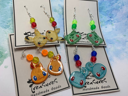 Made to Order - Pokemon Fish Hook Earrings Set 1