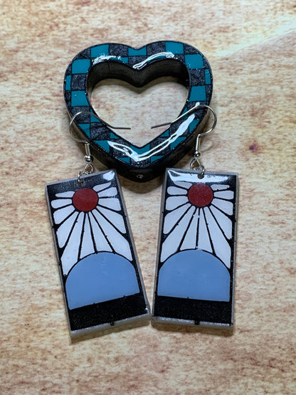 Made to Order - Brother Hanafuda - Fish Hook Earrings