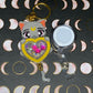 Made to Order - Celestial Moon Kitty Heart Shaker