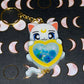 Made to Order - Celestial Moon Kitty Heart Shaker