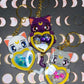 Made to Order - Celestial Moon Kitty Heart Shaker