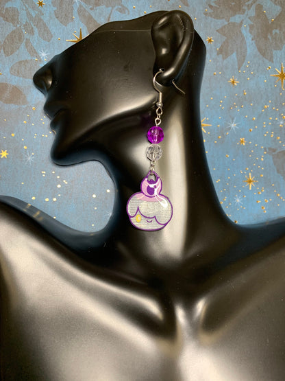 Made to Order - Poke Monster - Fish Hook Earrings - Set 02