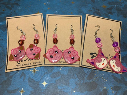 Made to Order - Pokemon Fish Hook Earrings Set 4