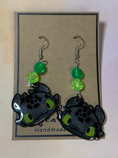 Made to Order - Dragon Training Fish Hook Earrings