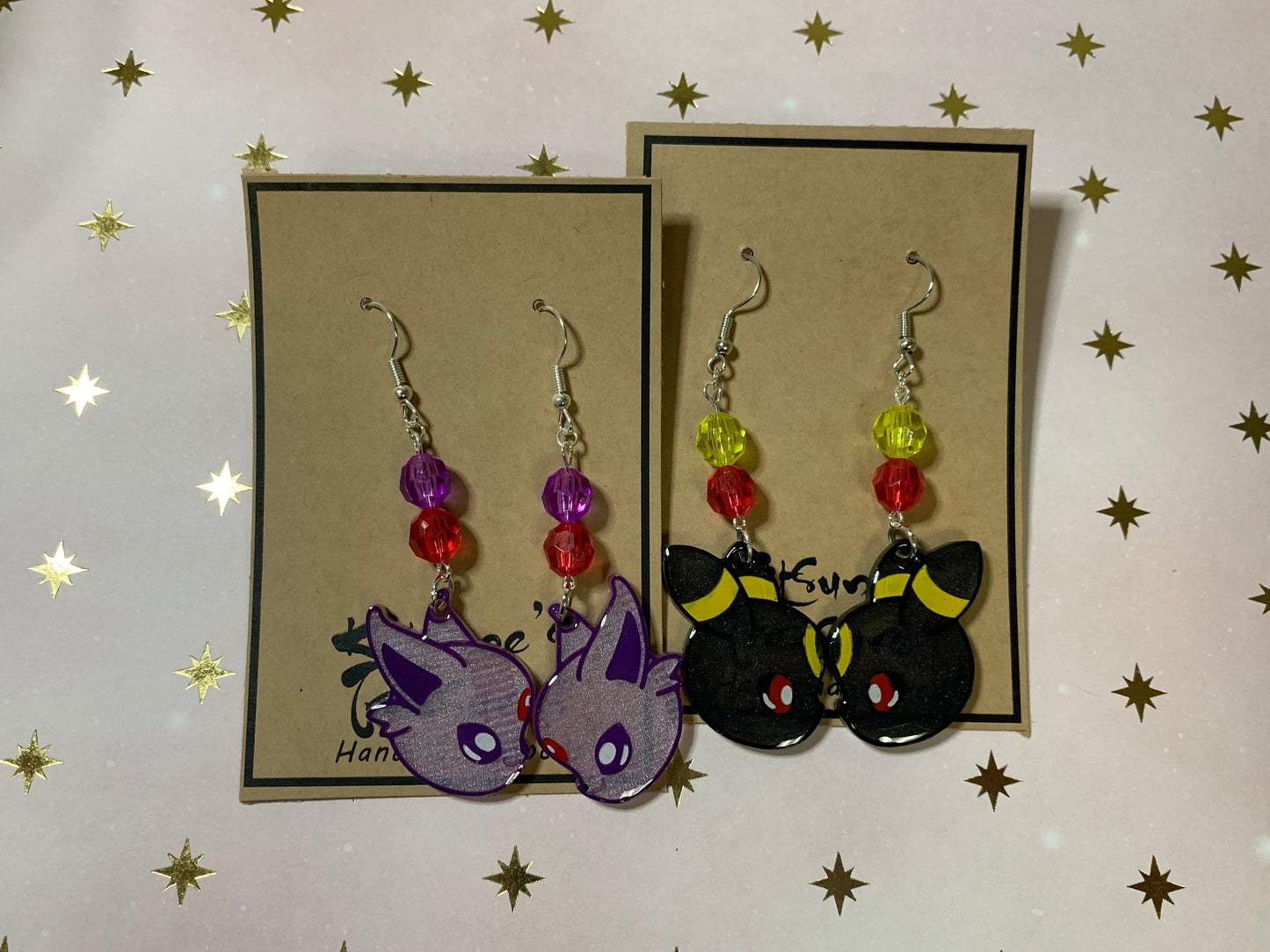 Made to Order - Eeveelution Side Fish Hook Earrings