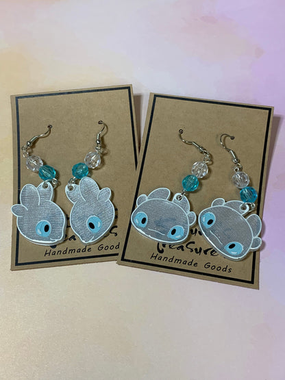Made to Order - Dragon Training - Fish Hook Earrings