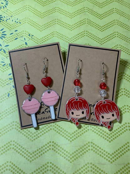Made to Order - Chainsaw Devils - Fish Hook Earrings