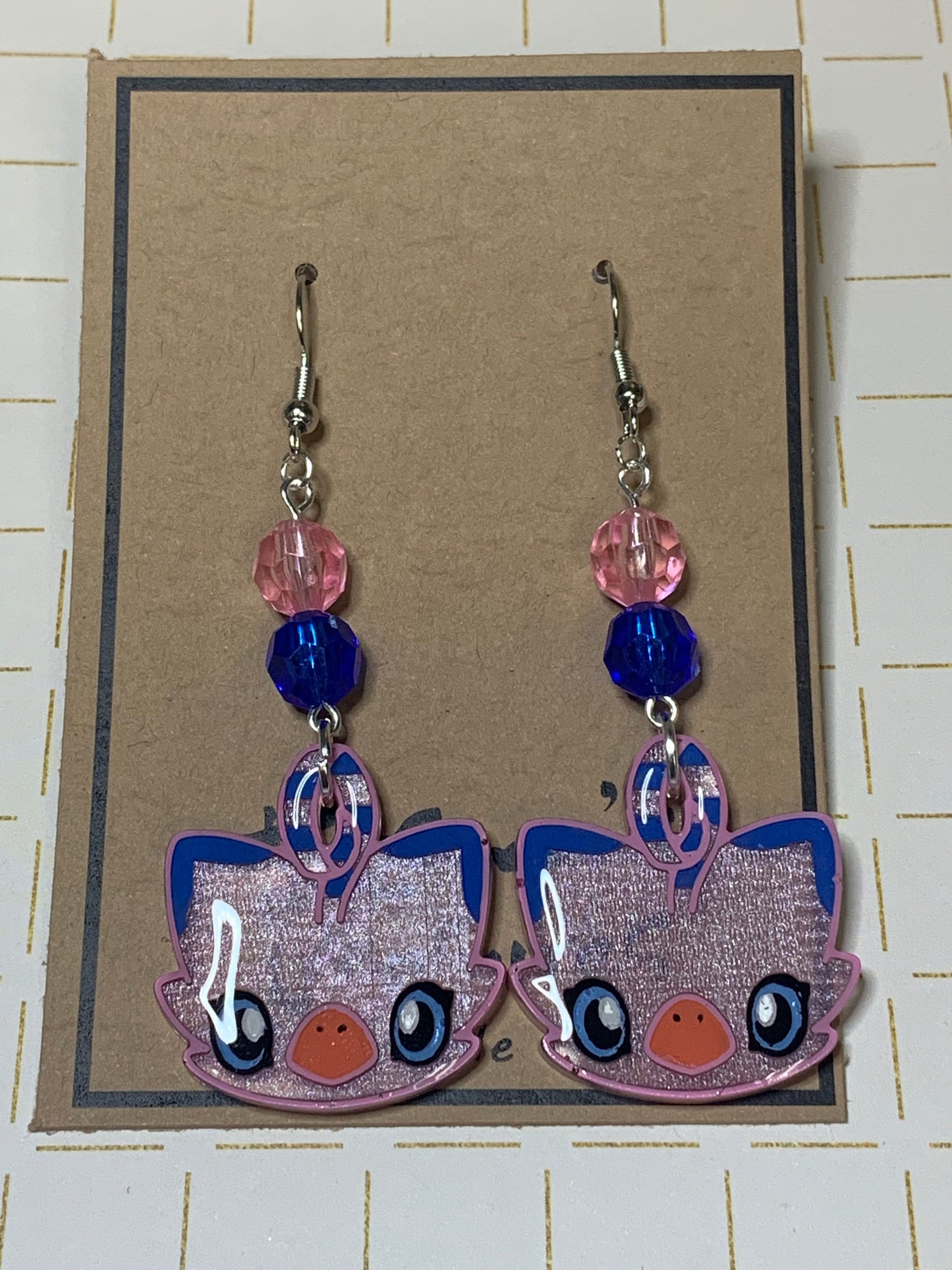 Made to Order - Digital Monster Earrings